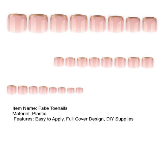 Easy to Apply Full Cover Design Ring Plastic Golden Tone 14 Cm 24 Pcs