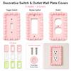 3D Printed PLA Piping Switch Plate Cream Style Outlet Cover New Light Switch Cover Bedroom Decor