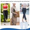 4 Pairs Adhesive Orthotic Clear Arch Support Shoe Insoles Flat Feet Arch Insert Gels Pads for Foot Pressure Relief
