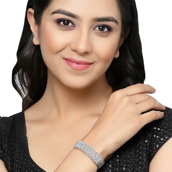 Современный браслет Kada с родиевым покрытием — фото 2