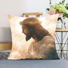 Funda de Almohada Jesús Funda de Cojín Funda de Almohada de Poliéster Decorativa para Sofá Funda de Cojín Decoración del Hogar