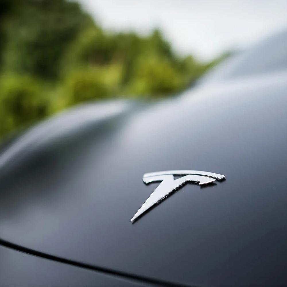 3D Styling Car Front Hood Emblem Rear Trunk Badge Sticker For Tesla Model 3 Model S X Model Y 2022 Roadster SpaceX Cybertruck