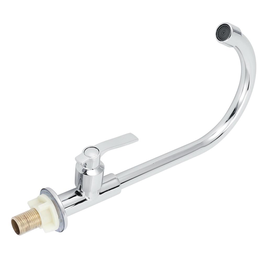 G1/2 Sink Faucet 360 Degree Rotating Stainless Steel Cold Water Tap Kitchen Bathroom Supply