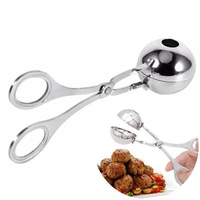 1 Stuks Roestvrij Staal Gehaktbal Maker Clip Visbal Rijst Maken Vorm Gereedschap Keukenaccessoires Huiskeuken Gevogelte Gadgets