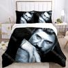 3D-Druck Johnny Hallyday Rock Bettwäsche-Set Einzelbett Doppelbett King-Size Vollgröße Bettbezug Kissenbezug Bett Jungen Mädchen Erwachsene Heimtextilien