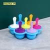 7-hole Food Grade Colorful Plastic Covered Ice Cream Mold Used for DIY Ice Cream Sticks Ice Hockey Sticks and Ice Cream Molds
