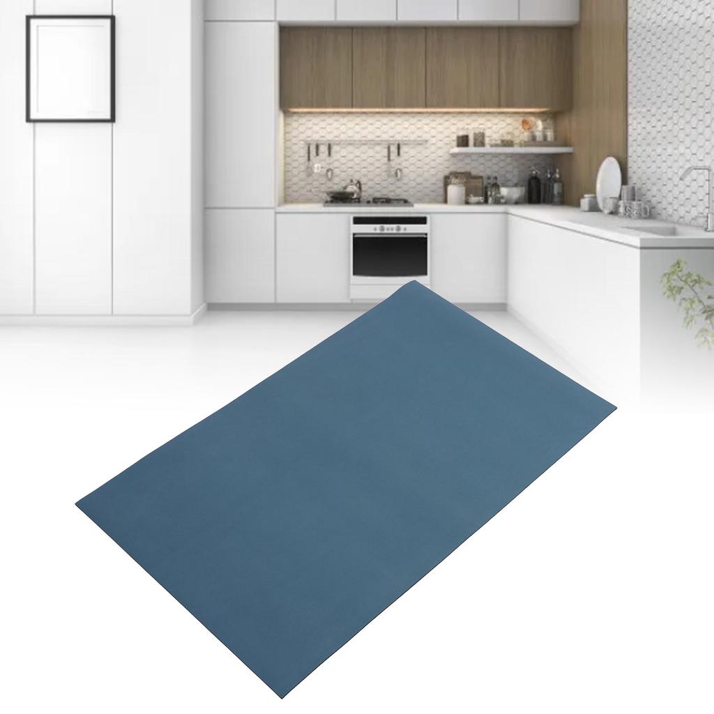 44cm X 76cm Kitchen Floor Mats PU Water Resistant Oil Proof Foot Mats Thickened High Elasticity Floor Rug for Home