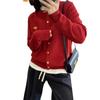 Women's Slimming Cashmere Cardigan: Embroidery, Metal Buckle, Soft Knit Sweater