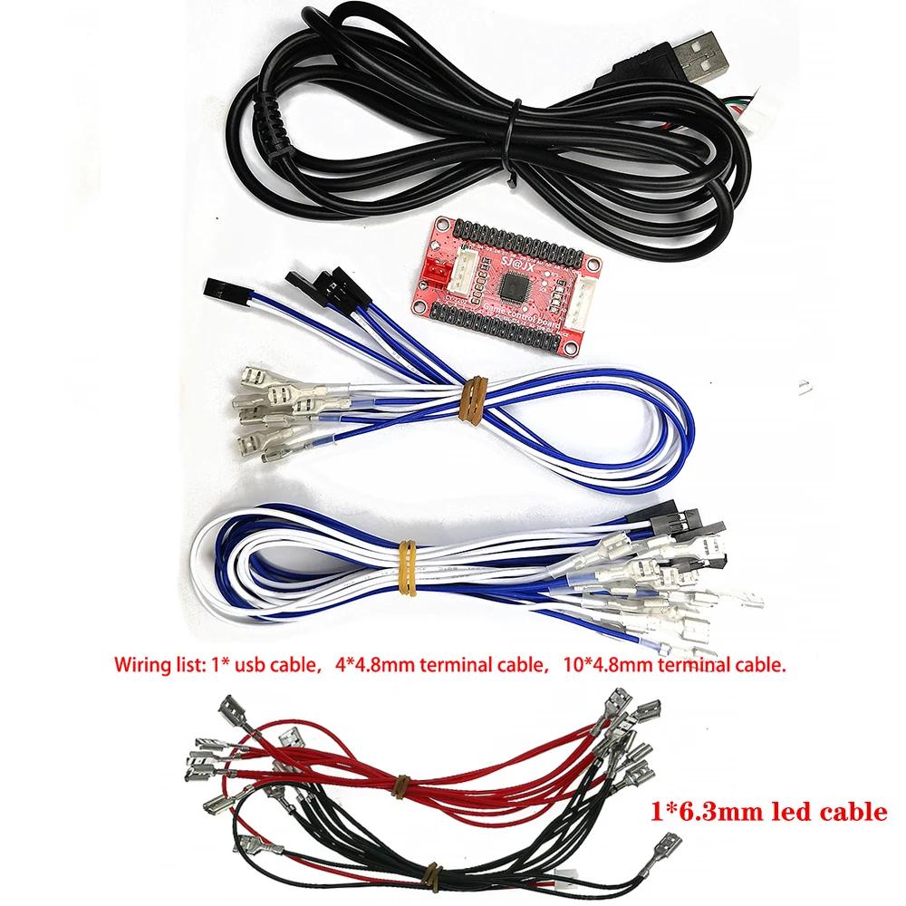 Encoder USB Platine für PC für PS3 Android SOCD Zero Delay Hitbox Controller XBOX360 Joystick Kabel DIY SANW Arcade Spielautomat