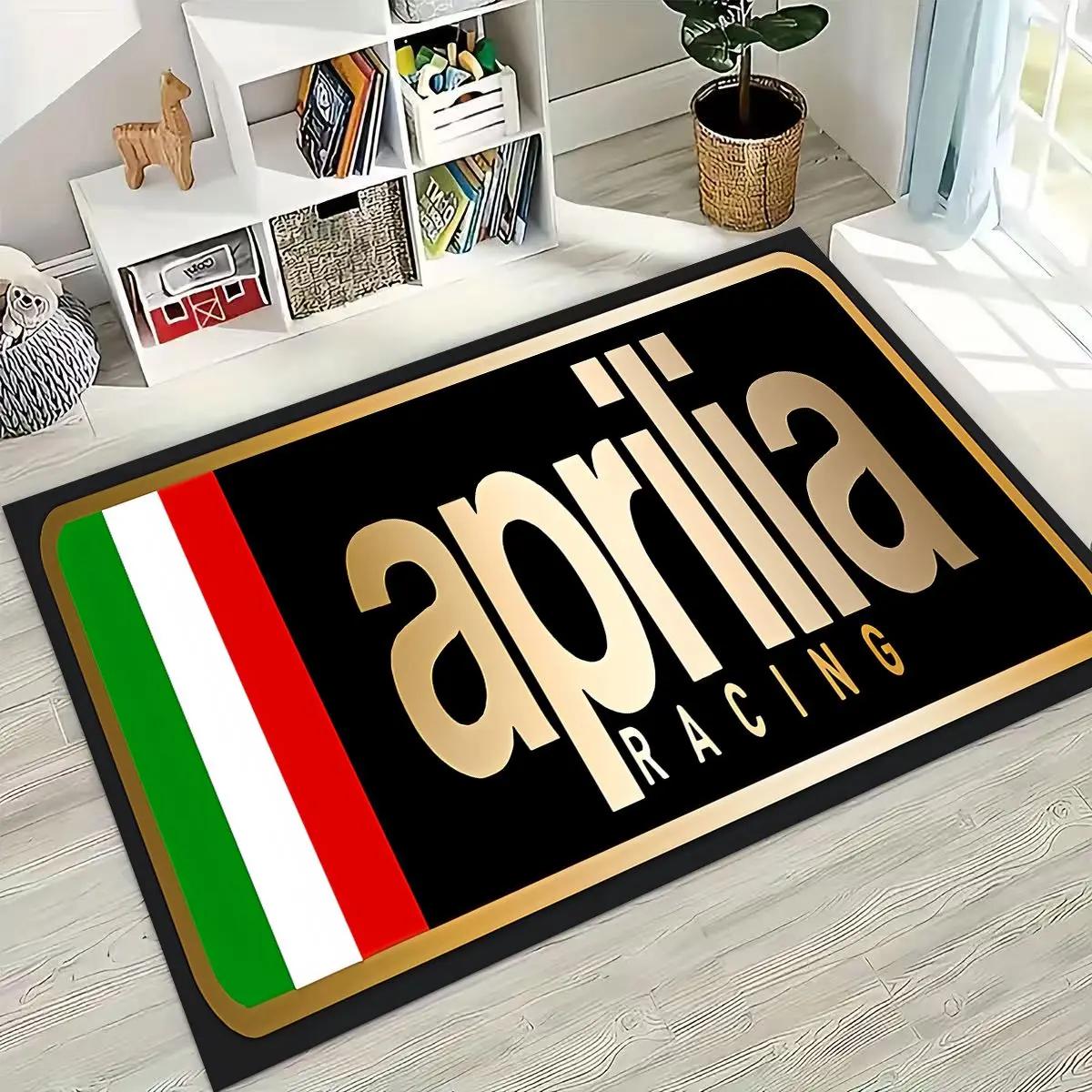 

Motorcycle Aprilia Sign Racing Car Carpet Rug for Bedroom Living Room Sofa Home Doormat Decor,Large Kids Play Non-slip Floor Mat 230x160cm( 90x62in )