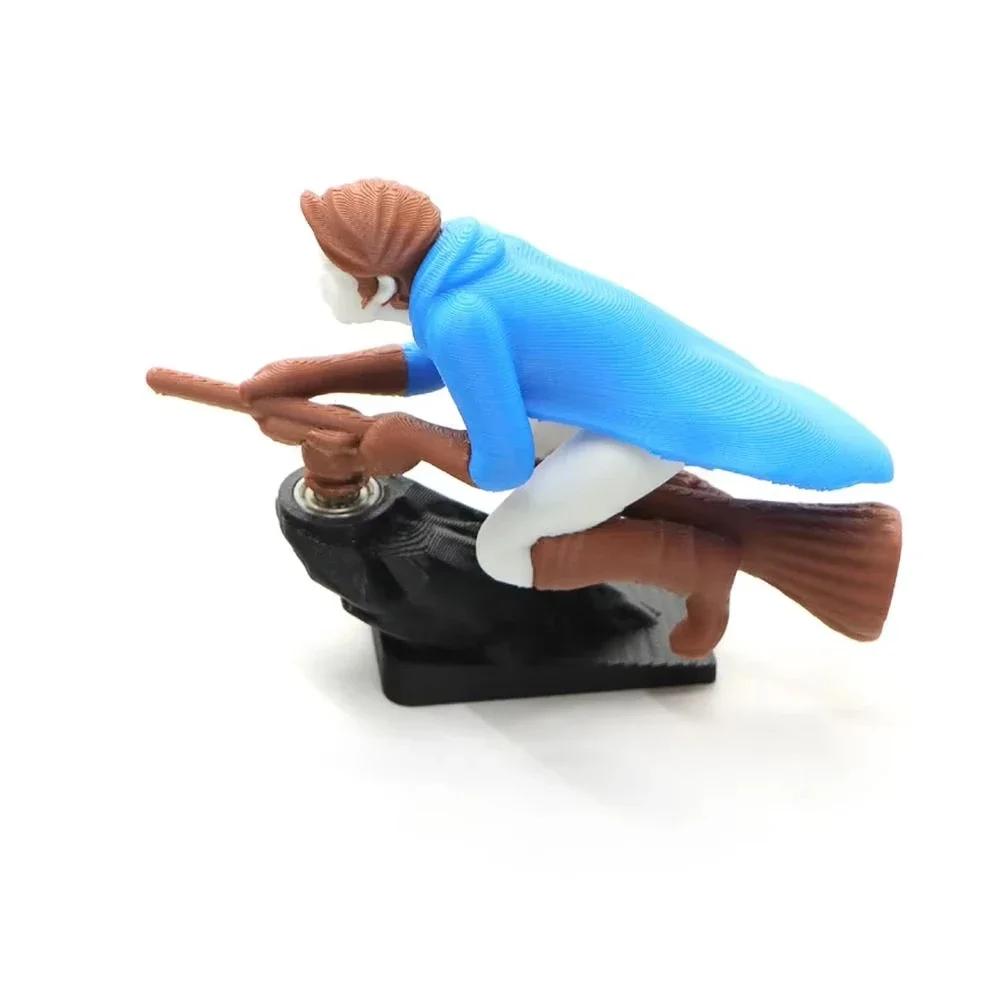 Funny Car Ornament Dashboard Drifting Figurine Desktop Ornament Broomstick Drift Ornament Car Decoration Interior Accessories