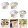 Ceramic Raised Pet Feeder Feeding Station Dog Bowl Stable Cat Dish Water Elevated
