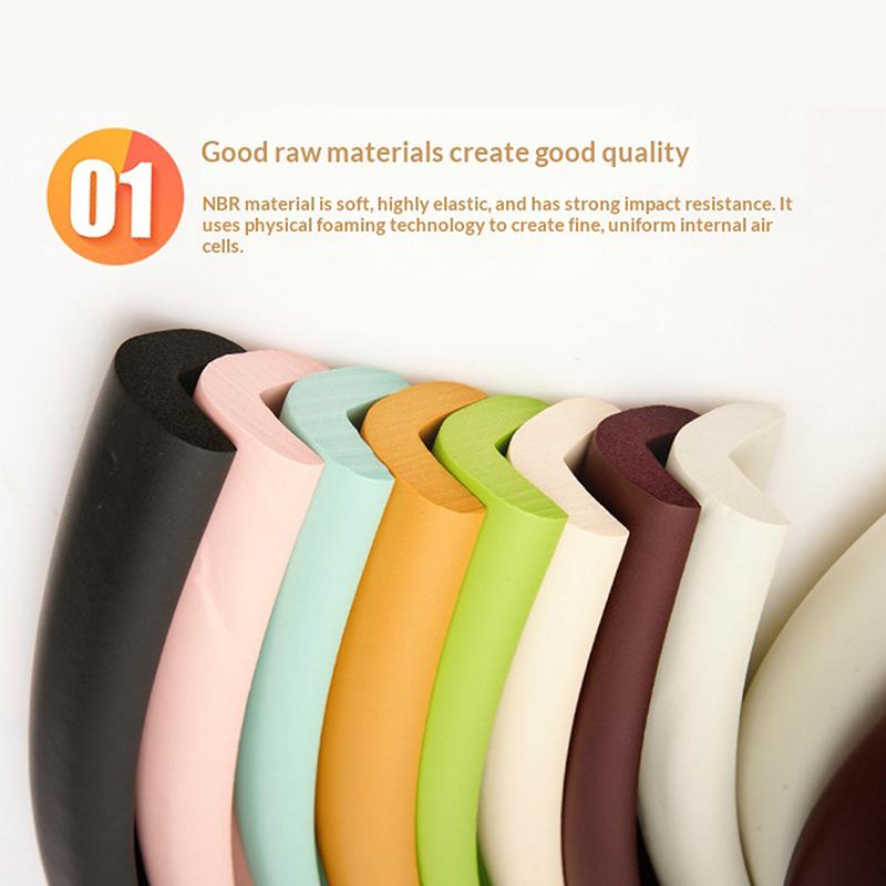 2M Super Thick Baby Safety Furniture Table Protection Edge Corner Table Cover Protection Tape Foam Corner Bumper Protection