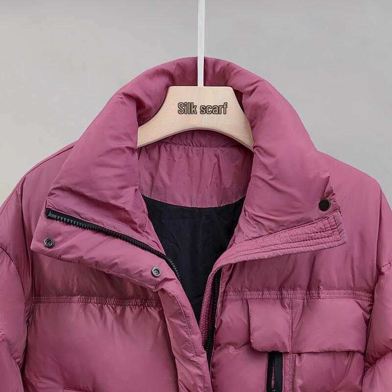 Sibaishe Women's 90% Down Stand-Up Collar Puffer Jacket