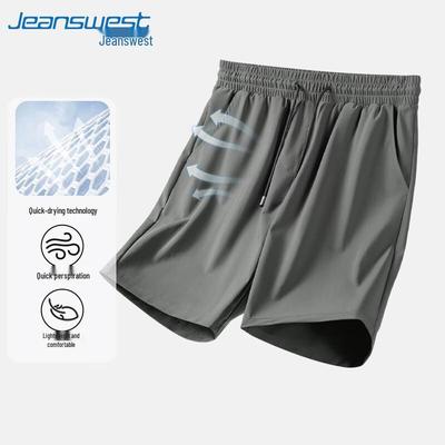 Pantalones Cortos Casuales de Seda Helada de Secado Rápido para Hombre de Jeanswest