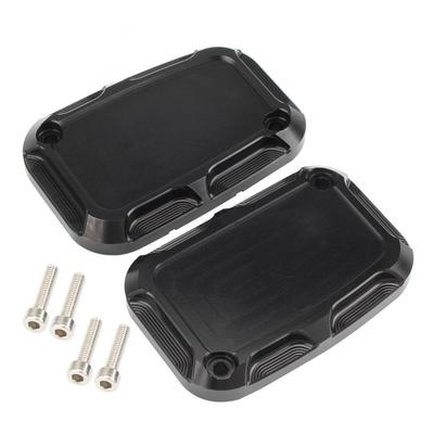 Cut Brake Master Cylinder Front Cover For Motor Touring Street Glide V-Rod CNC