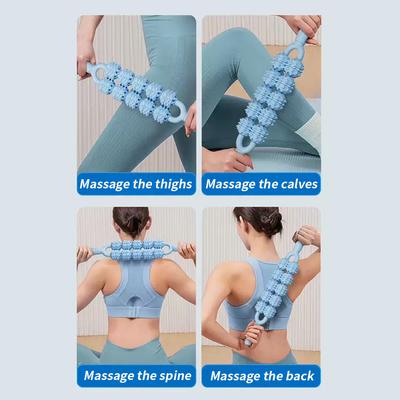 Double Row Massage Roller Massage Stick Muscle Relaxation Massage Tool - a Must-have for Home Massage Relaxation