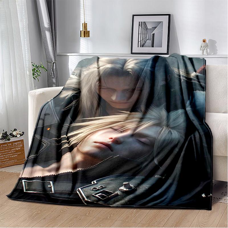 29 Style New Sephiroth Final Fantasy Games Cloud Tifa Aerith Blanket,Soft Throw Blanket for Home Bedroom Bed Sofa Cover Kids