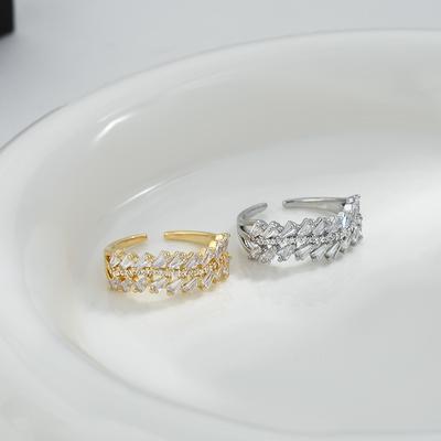 Adjustable Women's Ring Versatile Fashion Personality Simple Clean Ins Style Girl Summer Beach Vacation Jewelry Finger Ring Wedding Party Jewelry
