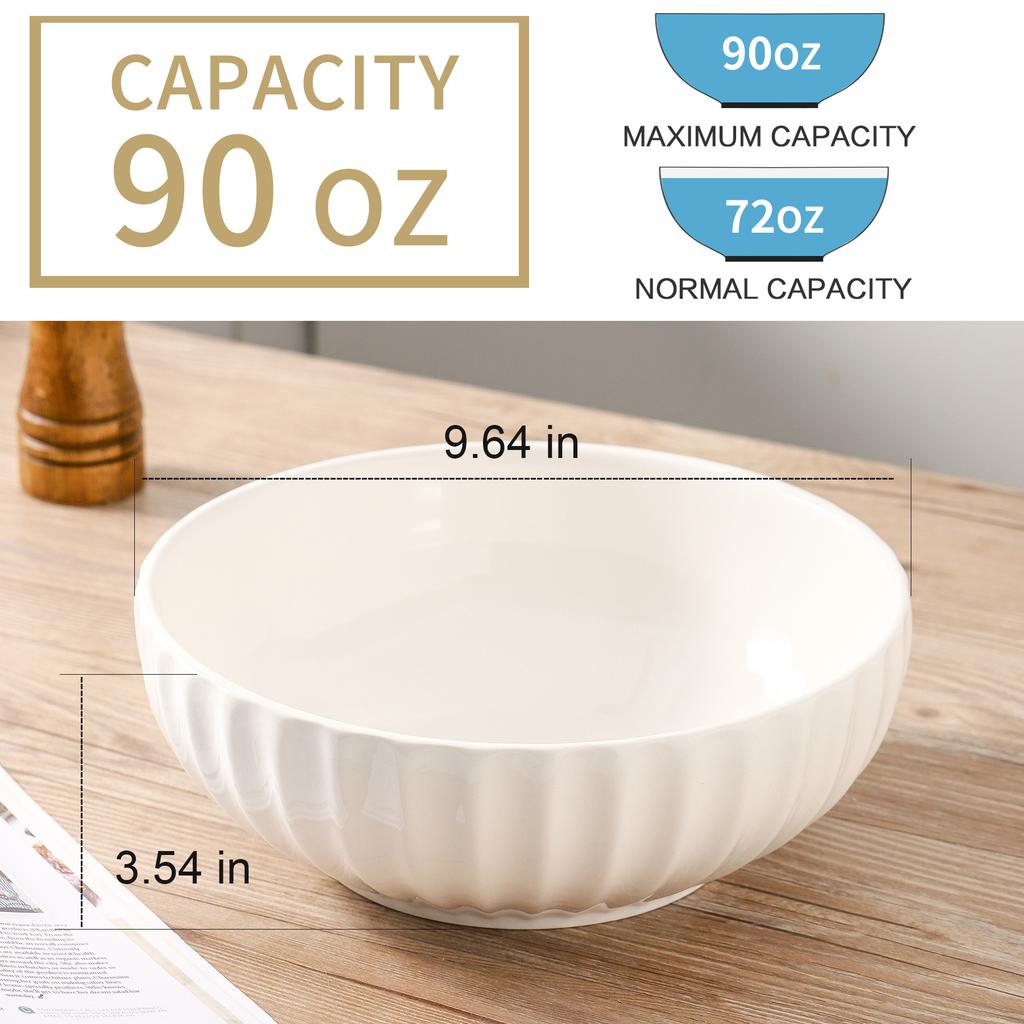 Elegant White Ceramic Bowl for Salami Soup & Food Serving for Restaurants-Factory Direct Sale