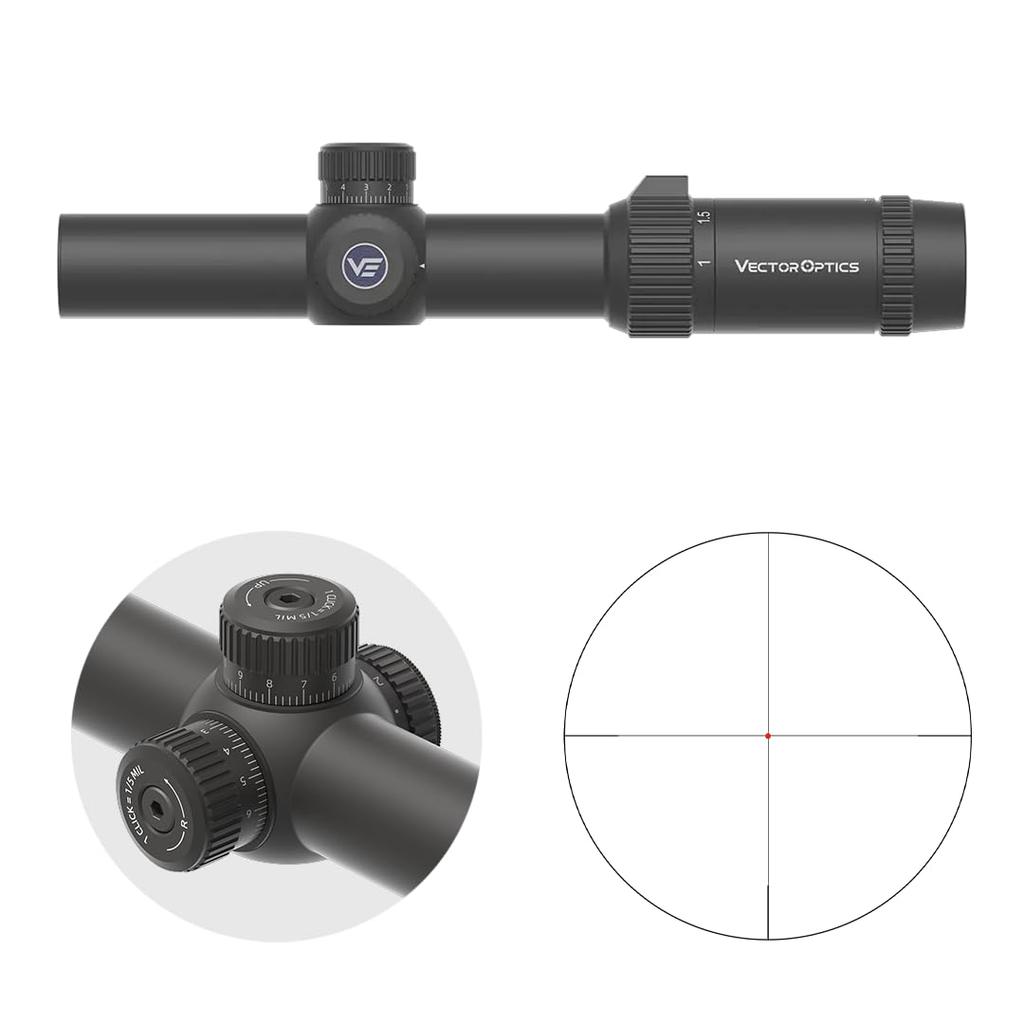 Vector Optics GEN2 Forester Fiber Forester 2nd Generation Fiber Reticle 1-5x24 SCOC-54 [2025 Model]