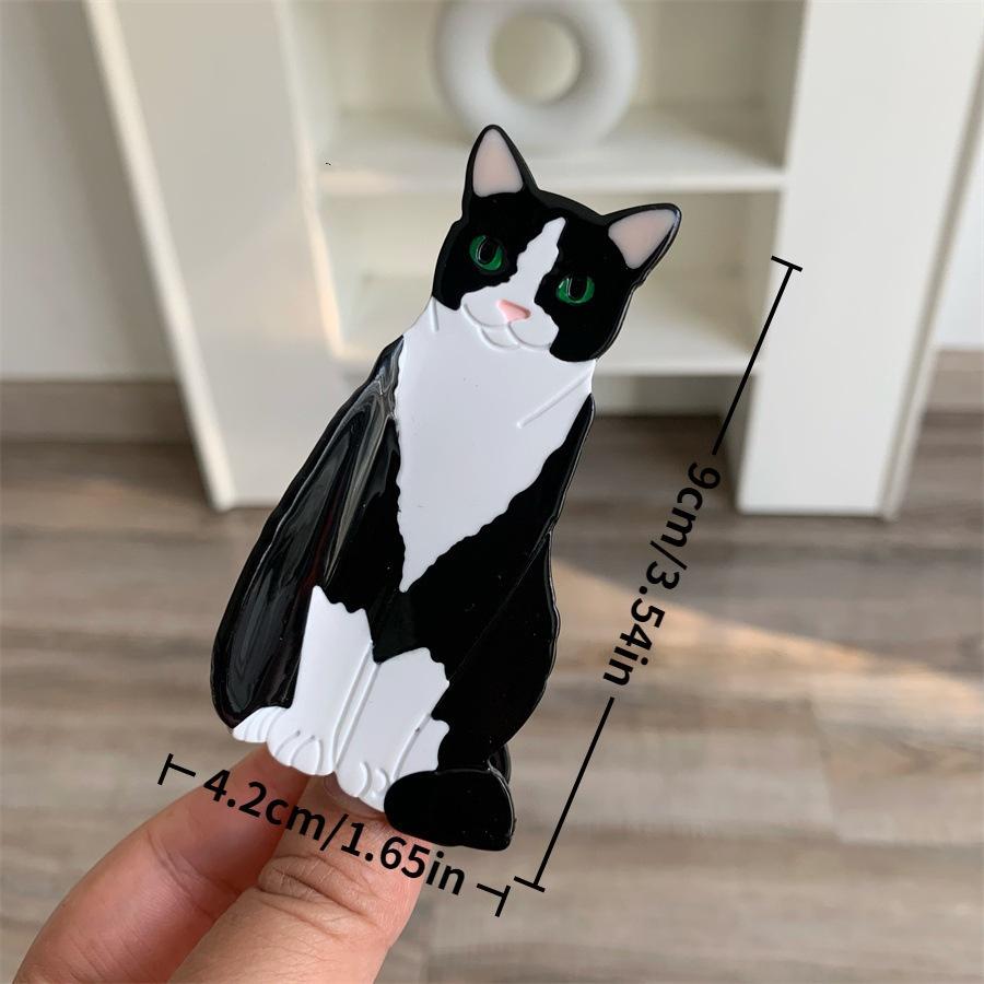 Cute Acetic Acid Cat Hair Claw For Women Cartoon Korean Style Kitten Claw Clip Hair Accessories Headdress Animal Shark Clip