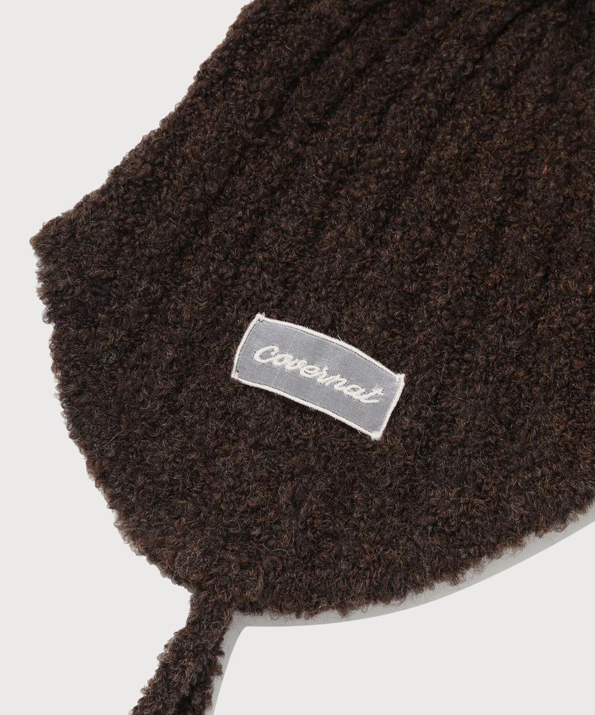 COVERNAT WOMAN Cloverheart Boucle Trooper Hat Brown