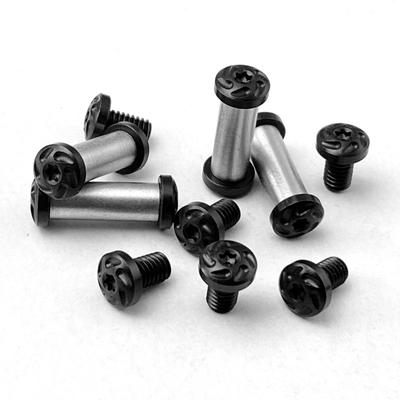 4Sets Stainless Steel M4 Straight Knife Screws for Diy Knife Handle Making Material T8 Plum Nails Knife Handle Screws