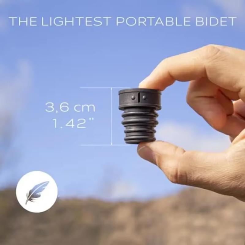 1 Pezzo Bidet da Toilette Portatile Resistente Tappo Bidet da Viaggio Ultraleggero Attacco Igiene per Bottiglia d'Acqua per Escursionismo o Campeggio Accessori