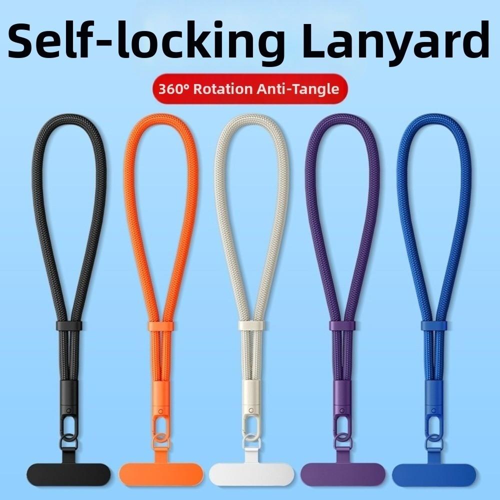 Anti-Drop Structure Phone Wrist Lanyard Self-Locking Phone Tether Strap for Keychains
