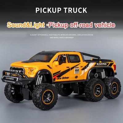 6 Wheel sSound And Light Pickup Truck Toy