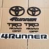 ABS Covering Matt Black for 4runner TRD Off-road Vehicle Front Grille Luggage Wing Sticker Stickers Modified Accessories BF8