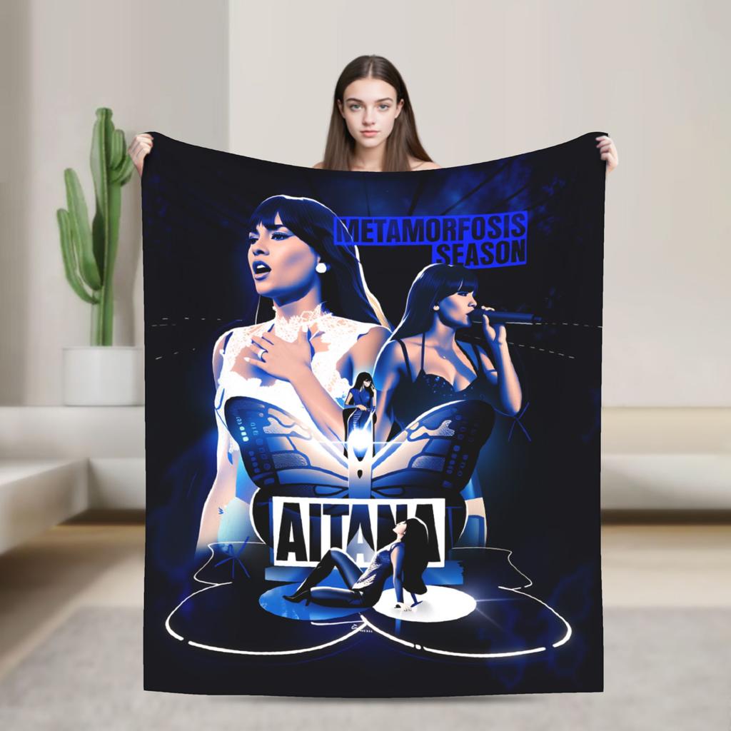 Aitanaed Sänger Decke Spanische Kunst Warme Weiche Ästhetische Plüschdecke Für Draußen Reisen Flanell Tagesdecke Bettbezug