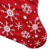 Large Red Snowflake Christmas Stocking - Festive Decoration & Gift Bag