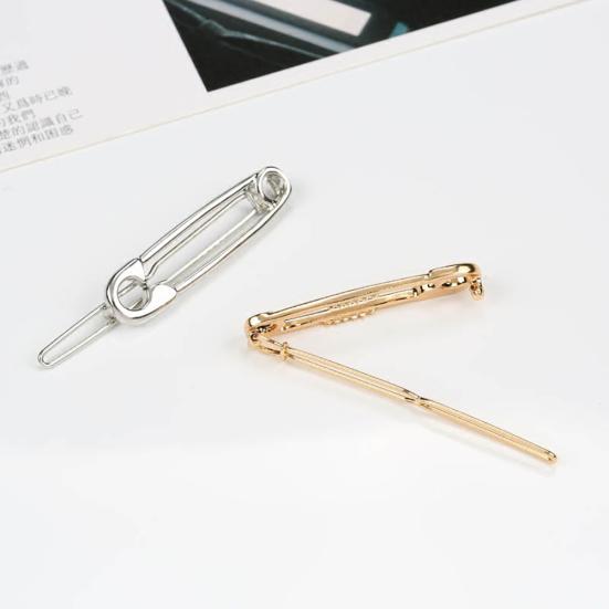 Unique Girl Pin Shape Hair Clip Women Hair Style Pin Clip Charm Hair Ornament