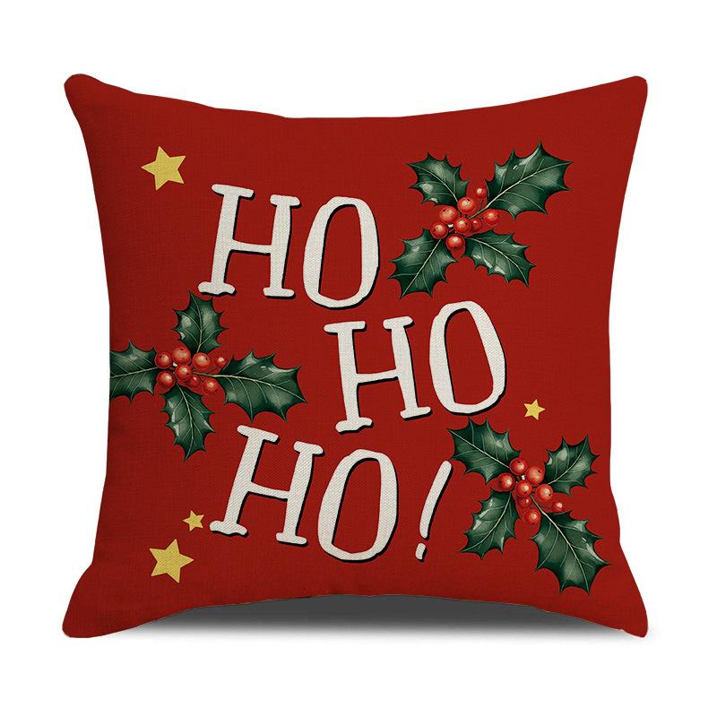

New Cookie Man Decorative Pillow Cover Linen Print Festive Atmosphere Arrangement Cushion Cover Christmas Pillow 45X45cm (pillowcase only)