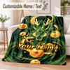 Manta de Franela Personalizada con Nombre de Dragon Ball Suave y Cálida para Sofá, Cama, Uso en Interiores del Hogar