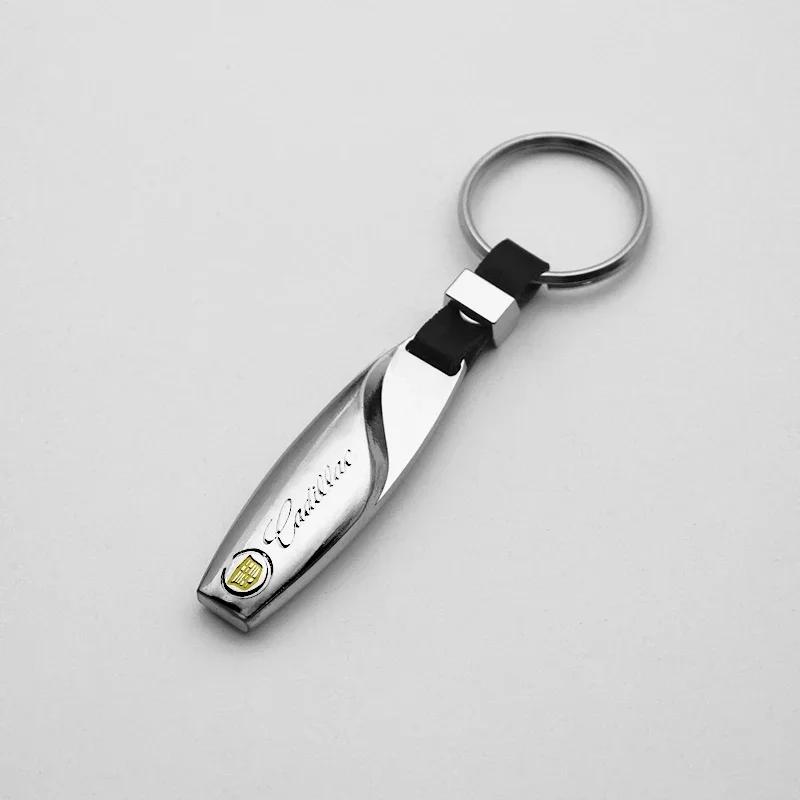 

3D Car Key Chain Metal+Leather Emblem Keyrings for Cadillac CTS ATS XTS CT4 CT5 XT5 XT4 XT6 CT6 Lyriq SRX ELR Celestiq Escalade
