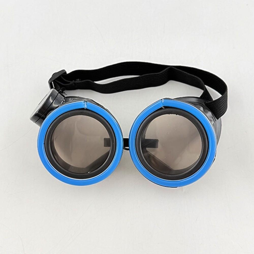 Round Light Up Glasses Punk Style Luminous Eyewear Fashion LED Glowing Glasses  Club Props