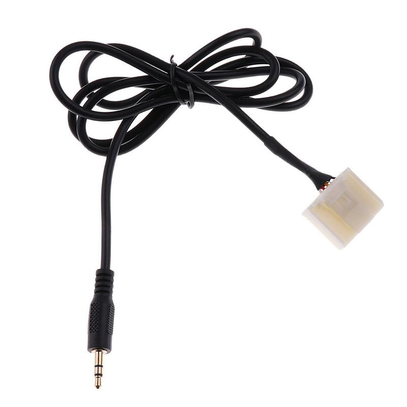 3.5mm AUX IN for Audio Input Adapter MP3 Player Phone for 2007-2009 for Camry Corolla for Highlander for RAV4 Reiz (3.6ft)