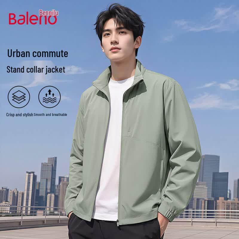 Baleno Men s Stand-Collar Casual Woven Jacket M
