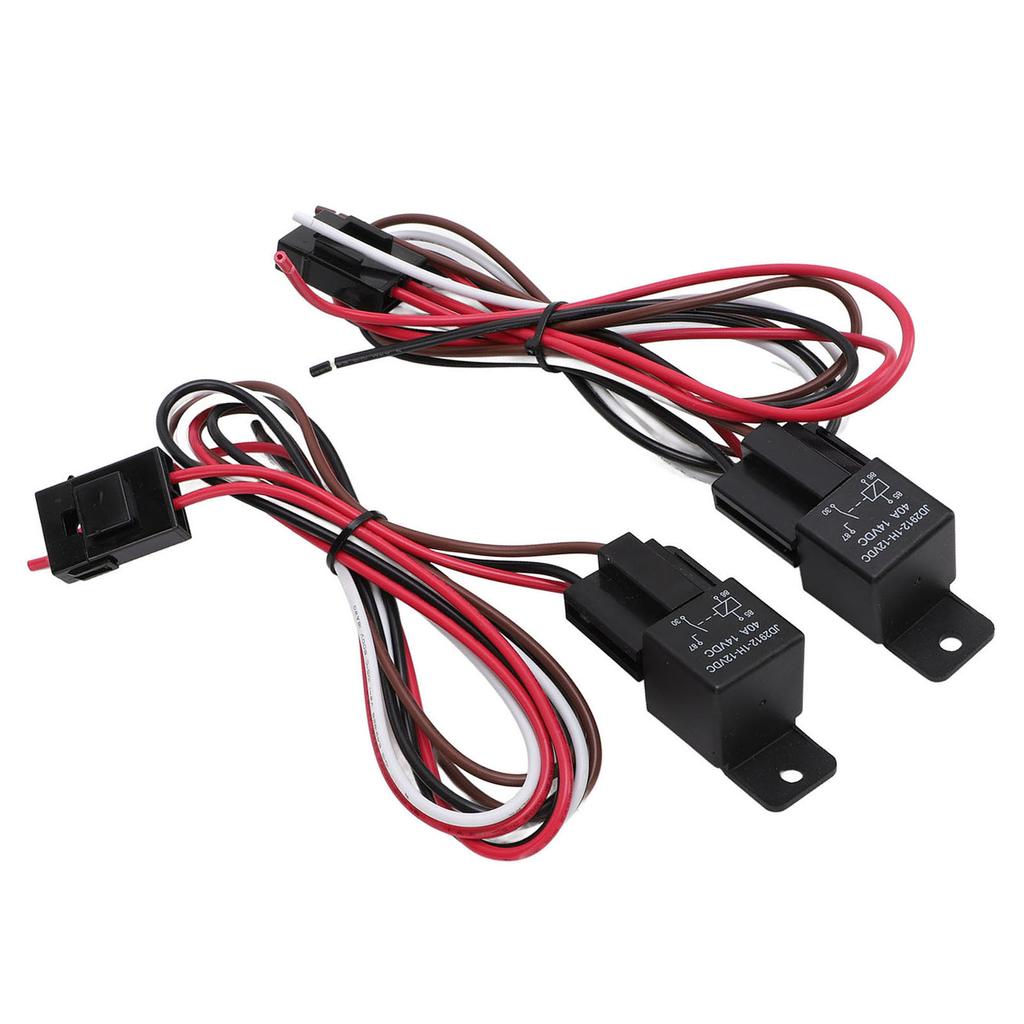 Dual Electric Fan Wiring Kit 12VDC 185 Degrees F ON 175 Degrees F OFF Electric Fan Relay Thermostat Kit for 10 12 14 16
