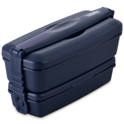 Thermos Bento Box 2 Tiers Fresh Lunch Box 900ml Navy Blue DJB-905W NB