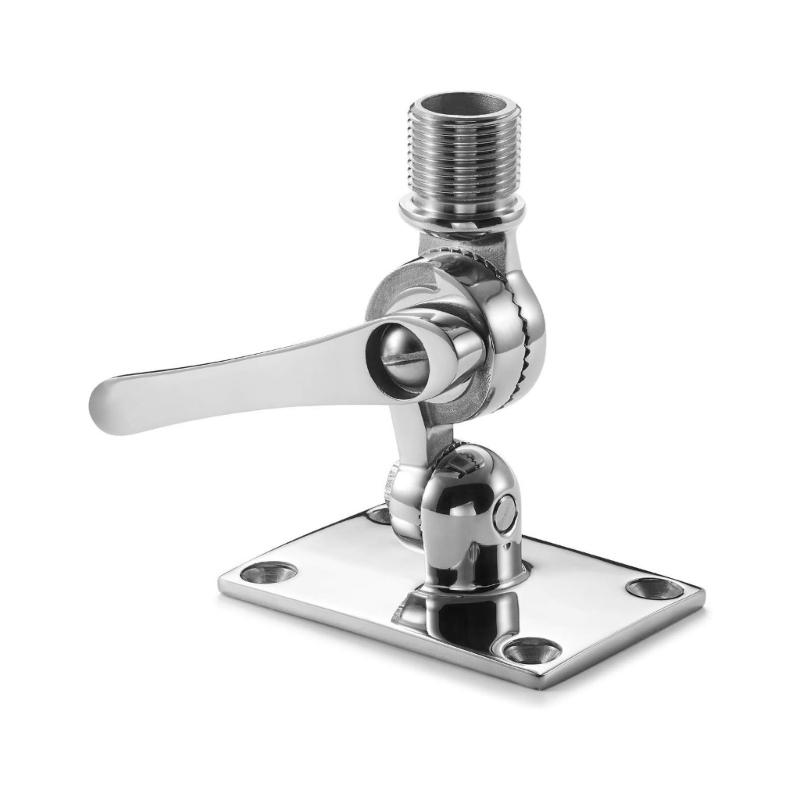 

Marine VHF Antenna Mounts, 180 Degree Adjustment Base VHF Antenna Mount Hardware for Boat,Ship 1