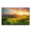 Pittura su Tela Montagna Verde Paesaggio Scenari Naturali Foresta Raggi di Sole Poster Stampa Arte da Parete Immagine Soggiorno Decorazione Casa