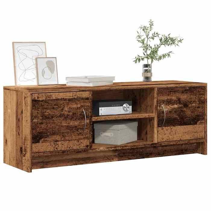 VidaXL Meuble TV vieux bois 102x30x37,5 cm bois d'ingénierie 855816