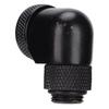 Water Cooling Fitting 360 Degree Rotating Computer WaterCooled AntiDropping Hard Tube Connector(Black )