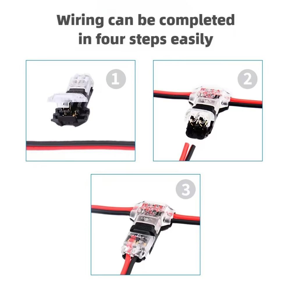 10Pcs for 18-22 Awg Cables Low Voltage Wire Connector Lighting Installations