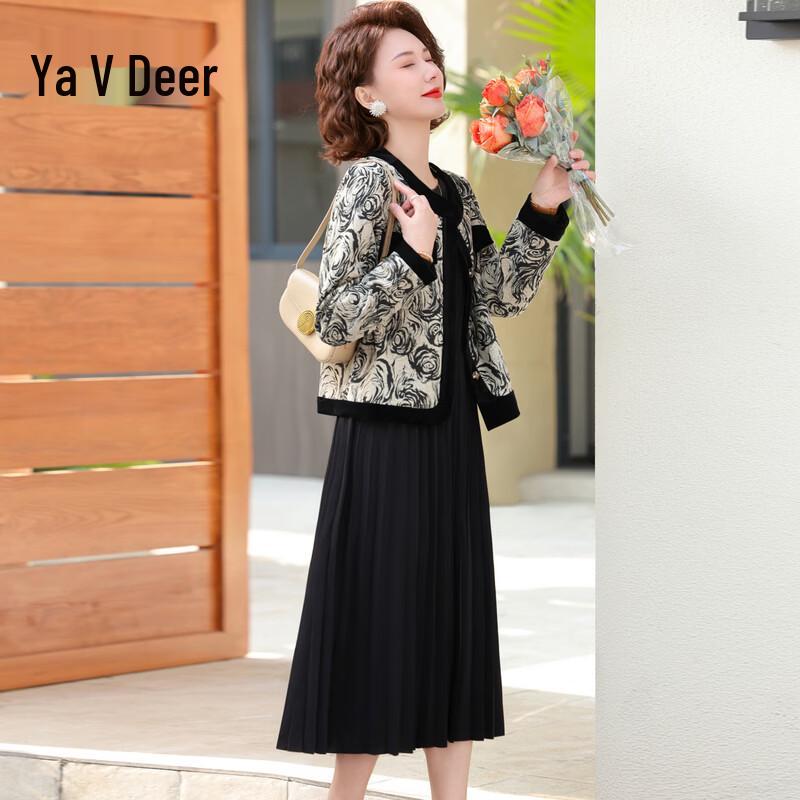 Элегантный весенний женский комплект платьев Yalu средней длины 5XL