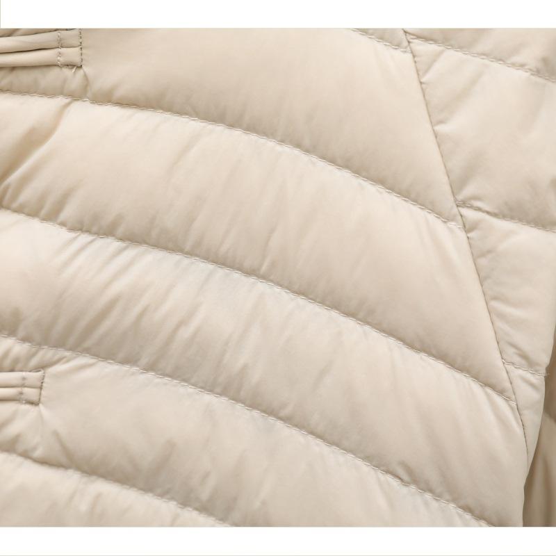 Autumn and Winter Women Ultra Light White Duck Down Jacket Oversize Loose Causal Short Puffer Coat Vintage Female Parkas